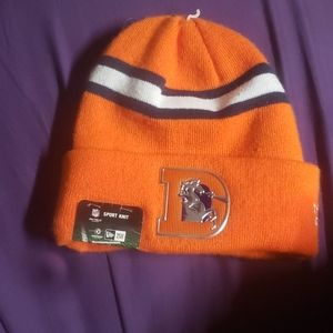 New Era Orange Denver Broncos Beenie